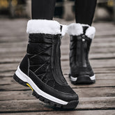 Botas de nieve de tela polar impermeable